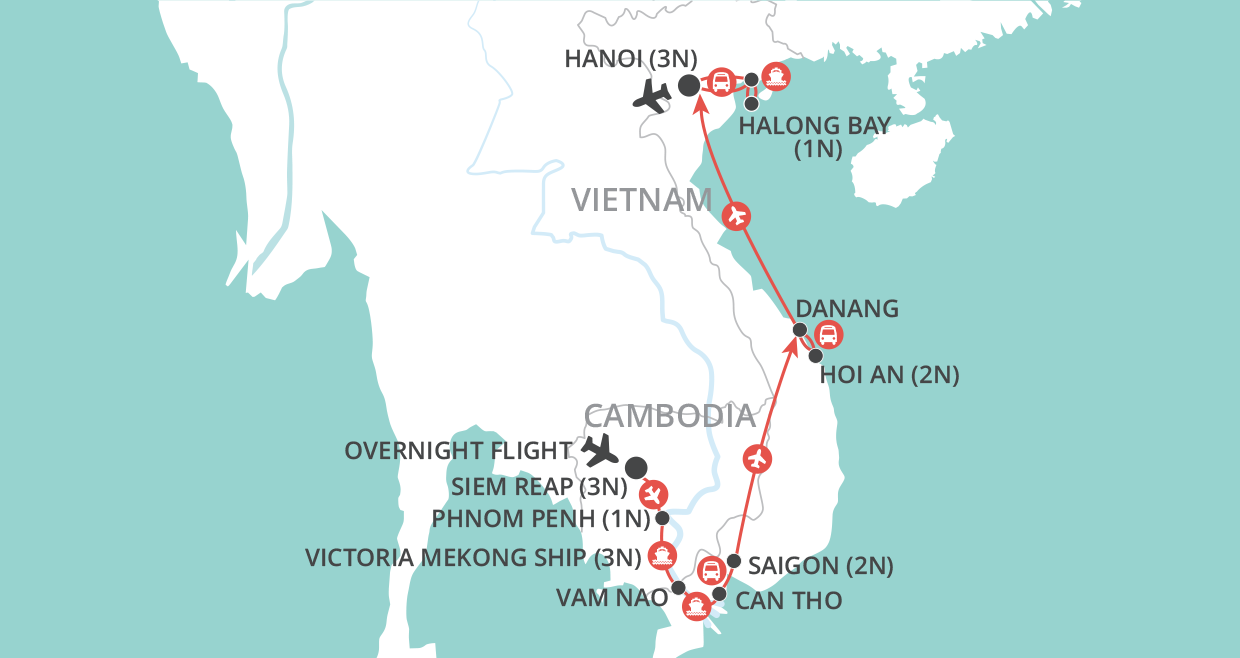 Classic Mekong map