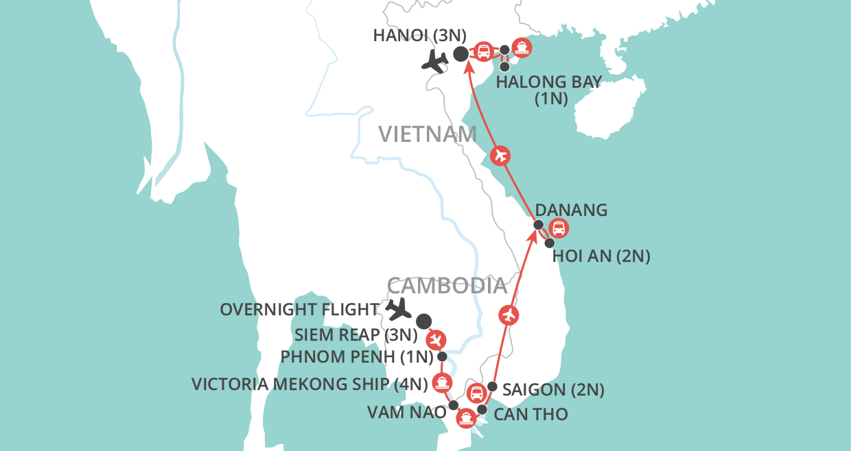 Classic Mekong map