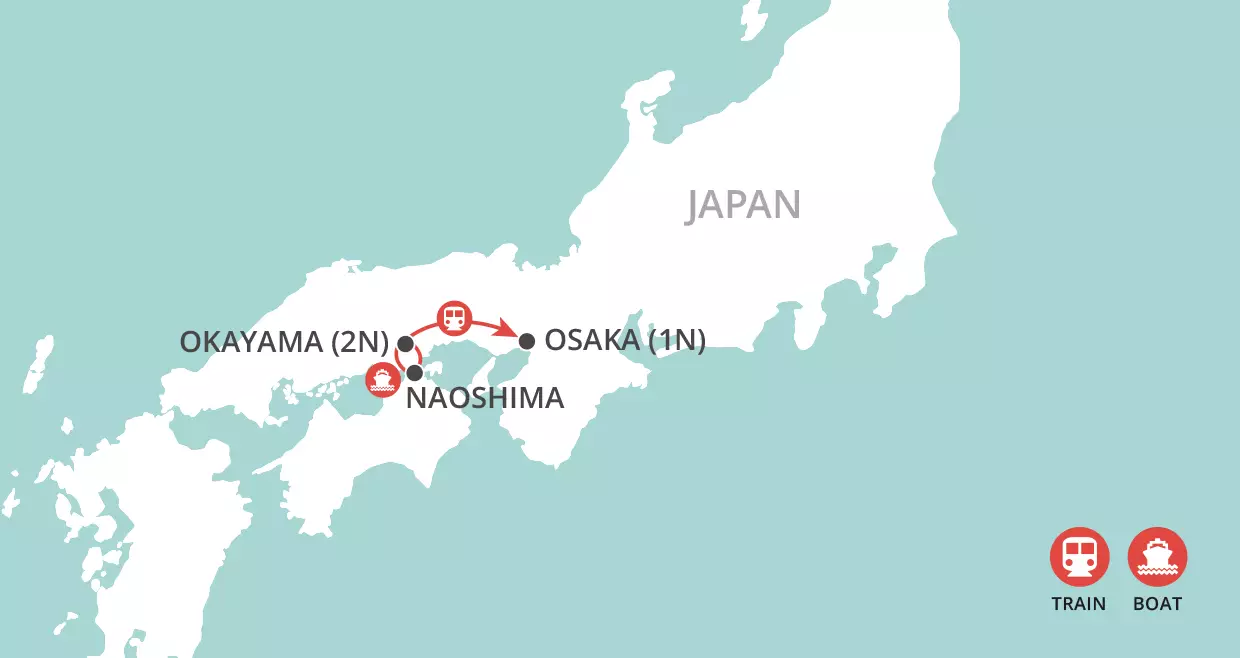 Naoshima Extension map