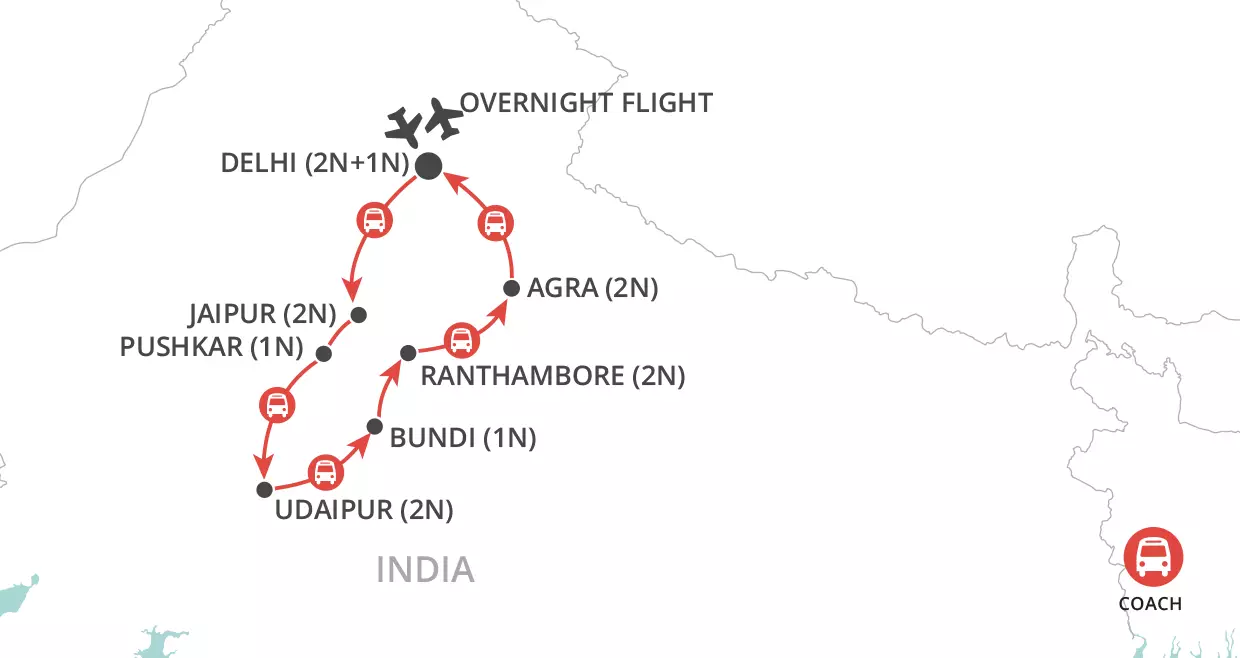 Christmas in India map