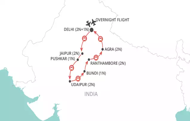 Christmas in India map