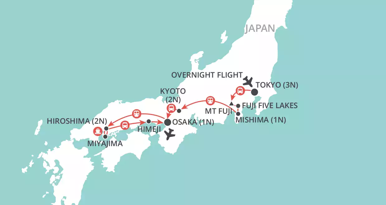 Christmas in Japan map