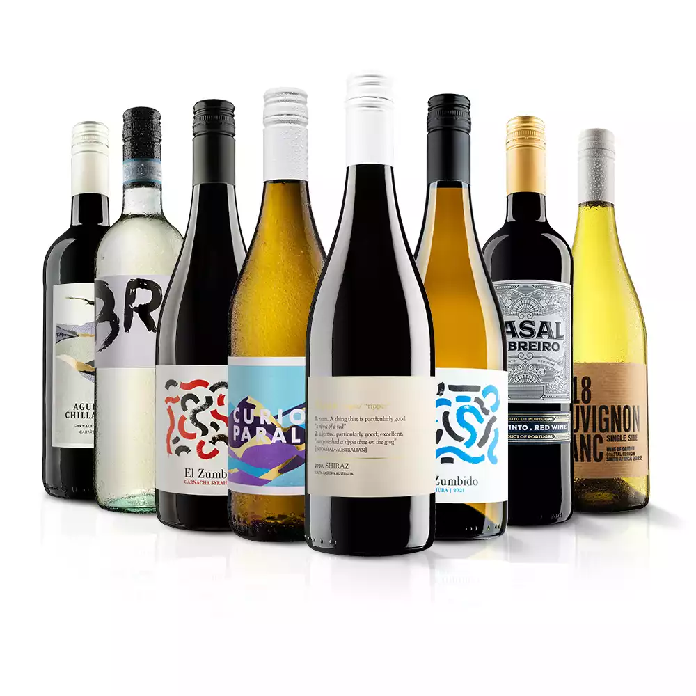 Eight bottles of world-class wine