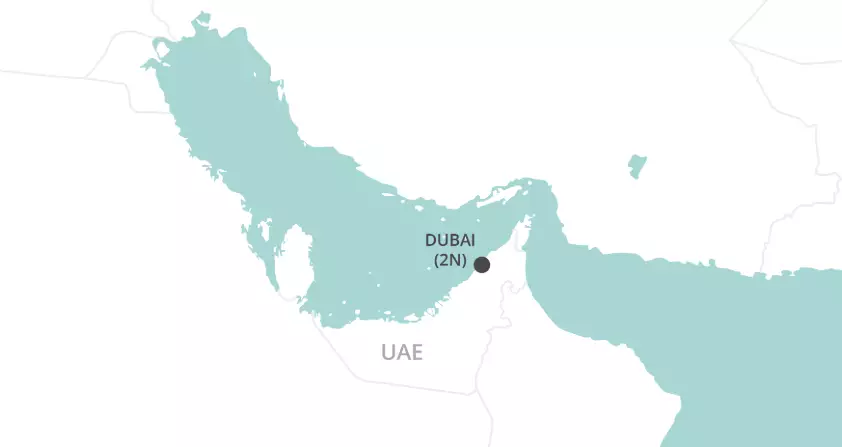 Essential Dubai - Stopover map