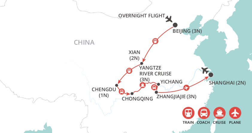 Gems of China map