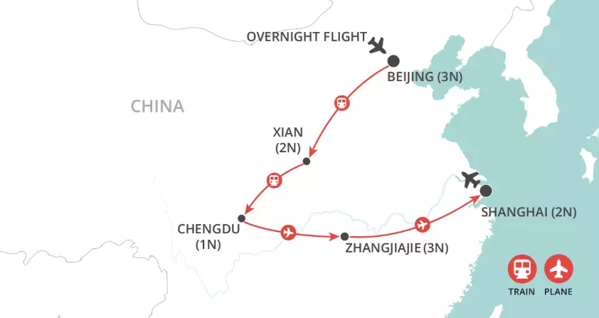 China Adventure map