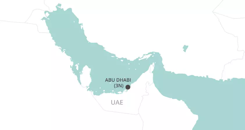 Abu Dhabi Express - Stopover map