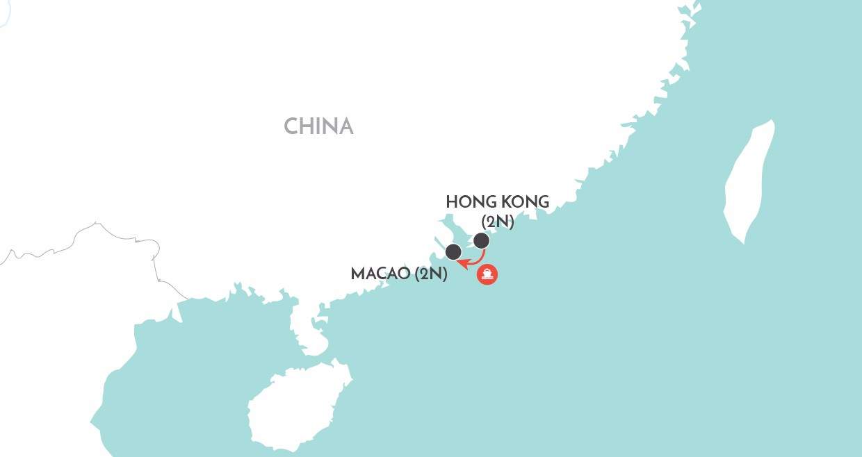 Hong Kong & Macao map