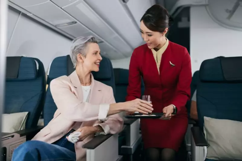 Flying Premium Economy with Cathay Pacific