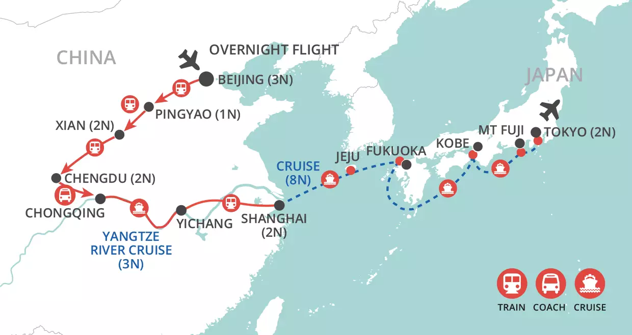 Icons of China & Japan - Apr 2027 map