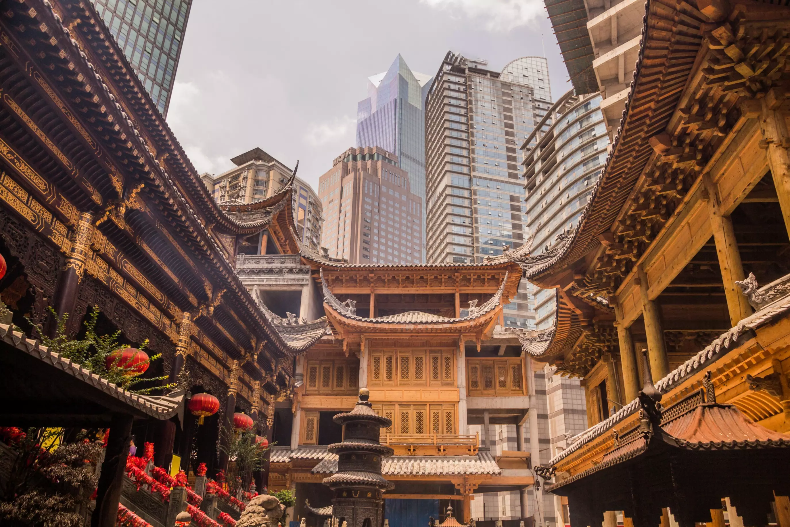 Days 1-2: Fly overnight to Chongqing