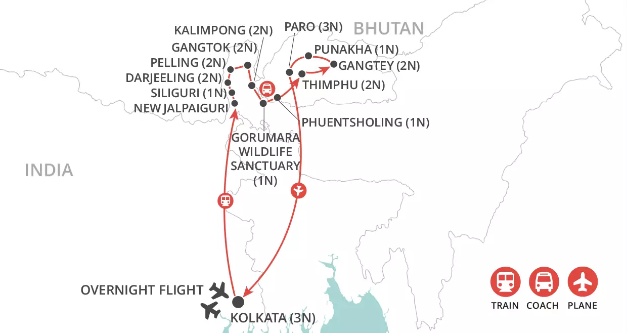 Himalayan Kingdoms map