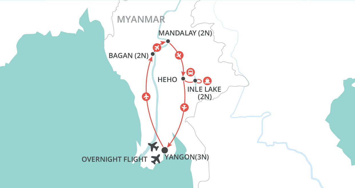 Myanmar Explorer map