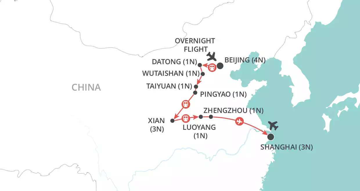 Ancient China map